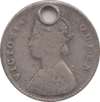 1862 TWO ANNAS - WORLD COINS - Cambridgeshire Coins