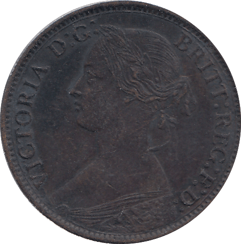 1863 FARTHING ( EF ) - FARTHING - Cambridgeshire Coins