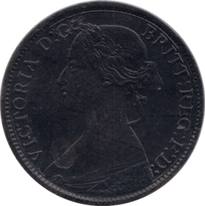 1863 FARTHING ( GVF ) - Farthing - Cambridgeshire Coins
