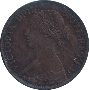 1863 FARTHING ( GVF ) - FARTHING - Cambridgeshire Coins