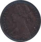 1863 FARTHING ( GVF ) - FARTHING - Cambridgeshire Coins