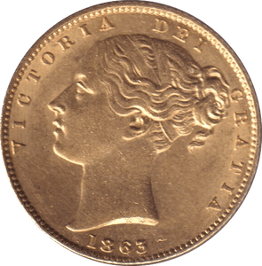 1863 GOLD SOVEREIGN ( AUNC ) - SOVEREIGN - Cambridgeshire Coins
