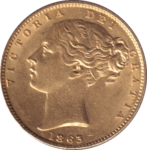 1863 GOLD SOVEREIGN ( AUNC ) - SOVEREIGN - Cambridgeshire Coins