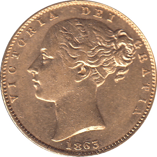 1863 GOLD SOVEREIGN DIE 5 ( EF ) - SOVEREIGN - Cambridgeshire Coins