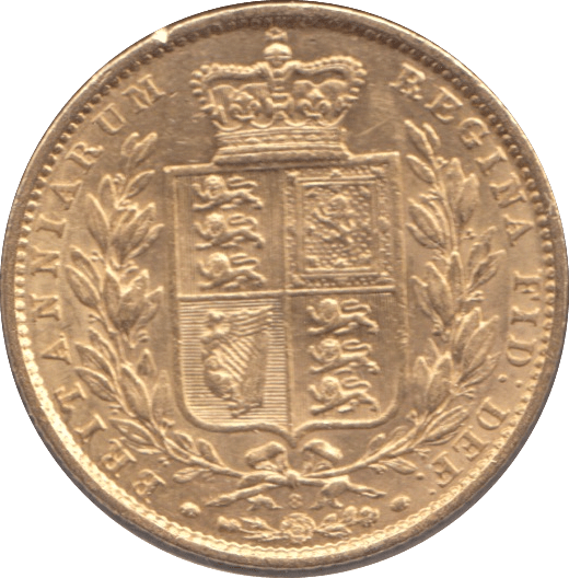 1863 GOLD SOVEREIGN ( GVF ) DIE 8 - SOVEREIGN - Cambridgeshire Coins