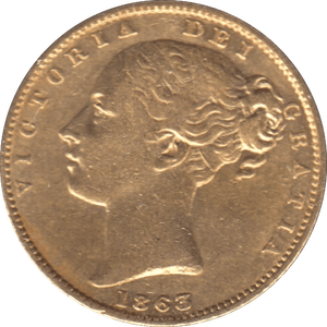 1863 GOLD SOVEREIGN ( GVF ) - SOVEREIGN - Cambridgeshire Coins