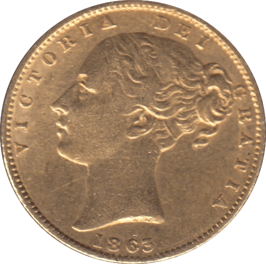 1863 GOLD SOVEREIGN ( GVF ) - SOVEREIGN - Cambridgeshire Coins