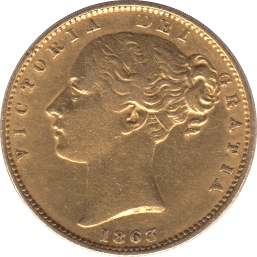 1863 GOLD SOVEREIGN ( GVF ) - SOVEREIGN - Cambridgeshire Coins
