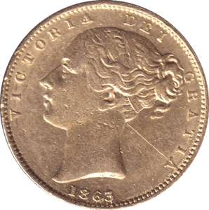 1863 GOLD SOVEREIGN ( GVF ) - SOVEREIGN - Cambridgeshire Coins