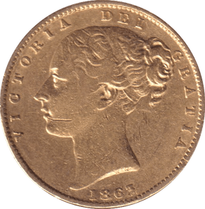 1863 GOLD SOVEREIGN ( GVF ) - SOVEREIGN - Cambridgeshire Coins