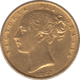 1863 GOLD SOVEREIGN ( GVF ) - SOVEREIGN - Cambridgeshire Coins