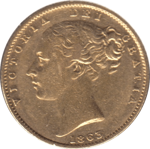 1863 GOLD SOVEREIGN ( GVF ) - SOVEREIGN - Cambridgeshire Coins