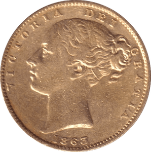 1863 GOLD SOVEREIGN ( GVF ) - SOVEREIGN - Cambridgeshire Coins