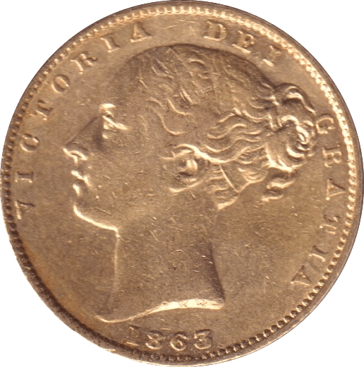 1863 GOLD SOVEREIGN ( GVF ) - SOVEREIGN - Cambridgeshire Coins