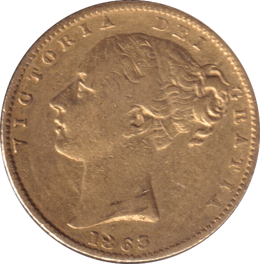1863 GOLD SOVEREIGN ( VF ) - SOVEREIGN - Cambridgeshire Coins