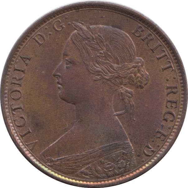 1863 HALFPENNY ( AUNC ) - Halfpenny - Cambridgeshire Coins
