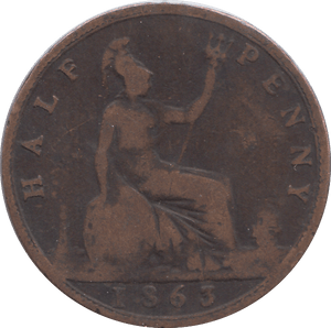 1863 HALFPENNY ( NF ) - HALFPENNY - Cambridgeshire Coins