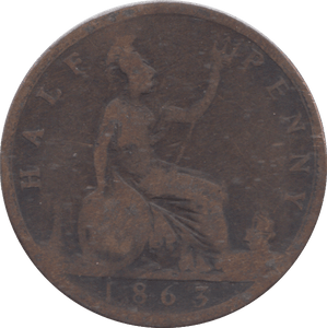1863 HALFPENNY ( NF ) - HALFPENNY - Cambridgeshire Coins