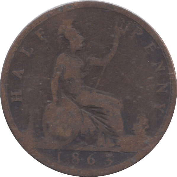 1863 HALFPENNY ( NF ) - HALFPENNY - Cambridgeshire Coins