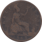 1863 HALFPENNY ( NF ) - HALFPENNY - Cambridgeshire Coins