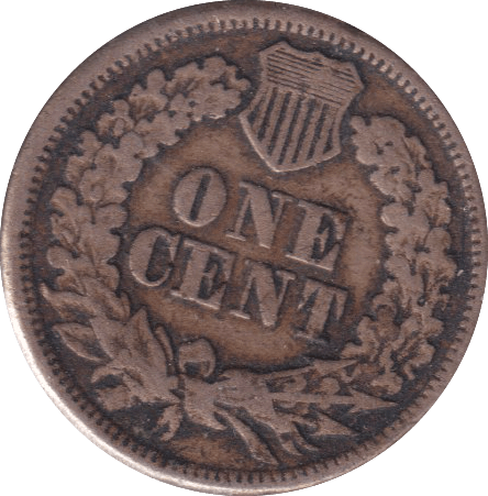 1863 ONE CENT USA - WORLD COINS - Cambridgeshire Coins