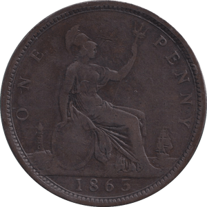 1863 PENNY ( FINE ) - PENNY - Cambridgeshire Coins