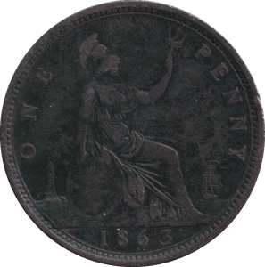 1863 PENNY ( GF ) - PENNY - Cambridgeshire Coins