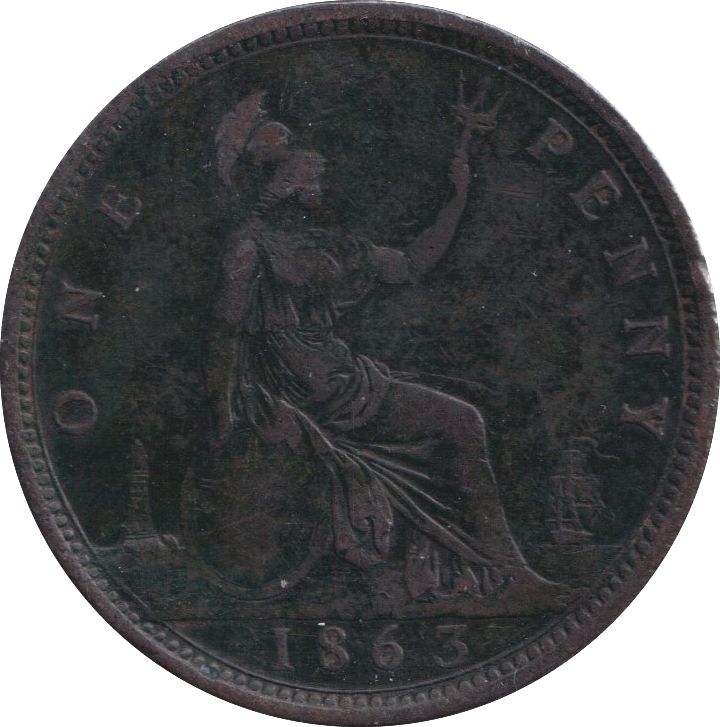 1863 PENNY ( GF ) - PENNY - Cambridgeshire Coins