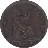1863 PENNY ( GF ) - PENNY - Cambridgeshire Coins