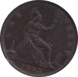 1863 PENNY ( UNC ) - PENNY - Cambridgeshire Coins