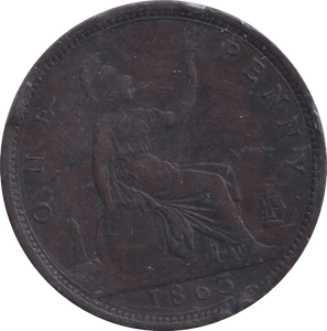 1863 PENNY ( VF ) - PENNY - Cambridgeshire Coins