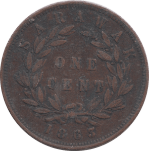 1863 SARAWAK CENT - WORLD COINS - Cambridgeshire Coins