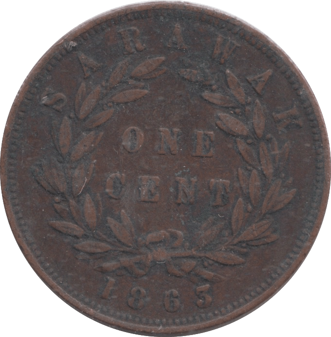 1863 SARAWAK CENT - WORLD COINS - Cambridgeshire Coins