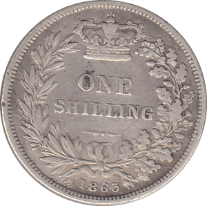 1863 SHILLING ( GF ) - SHILLING - Cambridgeshire Coins