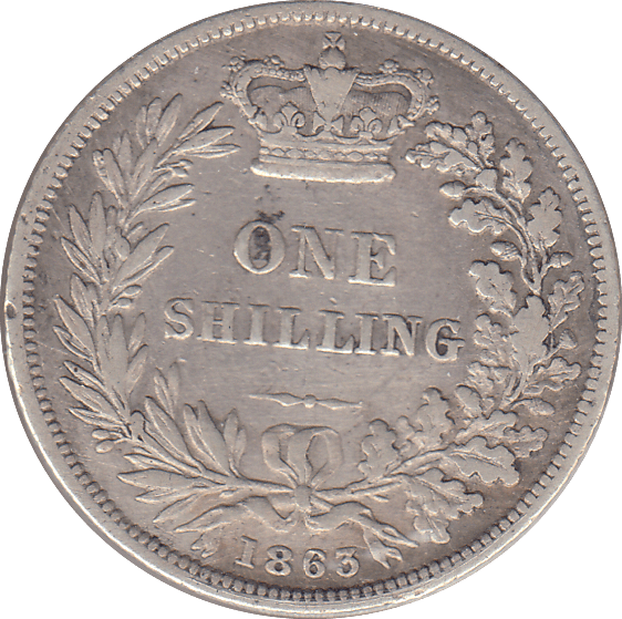 1863 SHILLING ( GF ) - SHILLING - Cambridgeshire Coins