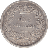 1863 SHILLING ( GF ) - SHILLING - Cambridgeshire Coins