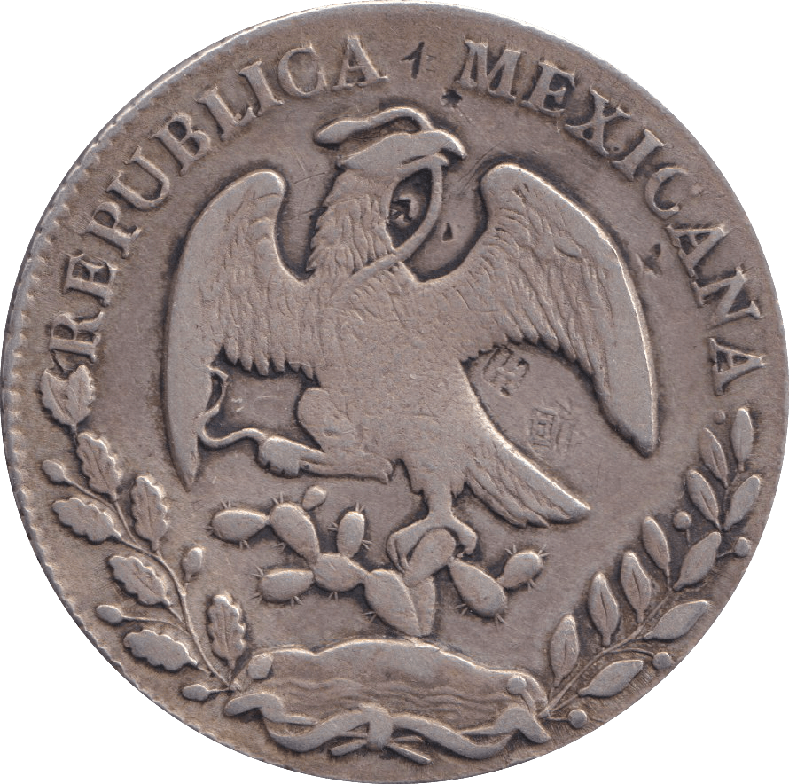 1863 SILVER 8 REALES MEXICO - SILVER WORLD COINS - Cambridgeshire Coins