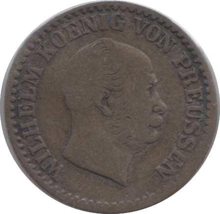 1863 SILVER ONE GROSCHEN PRUSSIA - SILVER WORLD COINS - Cambridgeshire Coins