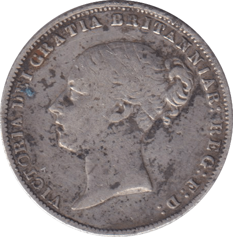 1863 SIXPENCE ( F ) - SIXPENCE - Cambridgeshire Coins