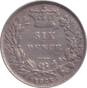 1863 SIXPENCE ( GF ) - SIXPENCE - Cambridgeshire Coins