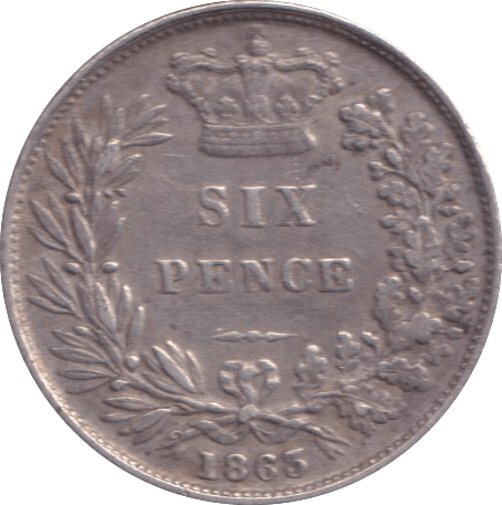 1863 SIXPENCE ( GF ) - SIXPENCE - Cambridgeshire Coins