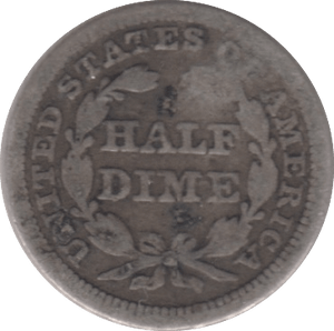 1863 USA HALF DIME - SILVER WORLD COINS - Cambridgeshire Coins