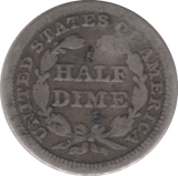 1863 USA HALF DIME - SILVER WORLD COINS - Cambridgeshire Coins
