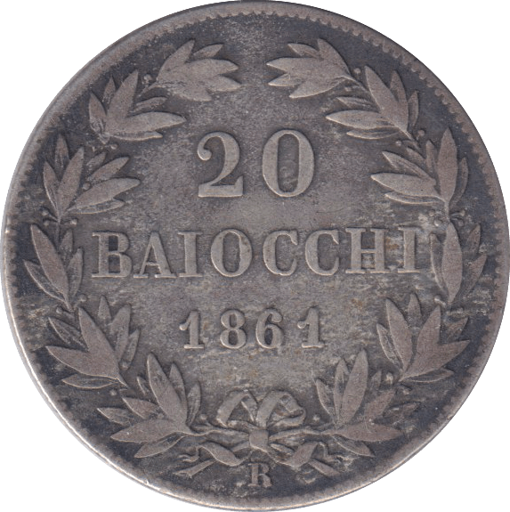 1864 20 BAIOCCHI VATICAN CITY - WORLD COINS - Cambridgeshire Coins