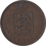 1864 4 DOUBLES GUERNSEY - WORLD COINS - Cambridgeshire Coins