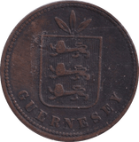 1864 4 DOUBLES GUERNSEY - WORLD COINS - Cambridgeshire Coins