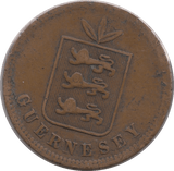 1864 4 DOUBLES GUERNSEY - WORLD COINS - Cambridgeshire Coins