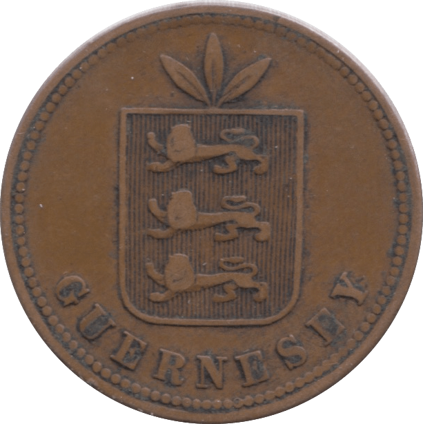 1864 4 DOUBLES GUERNSEY - WORLD COINS - Cambridgeshire Coins