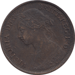 1864 FARTHING ( AUNC ) - FARTHING - Cambridgeshire Coins