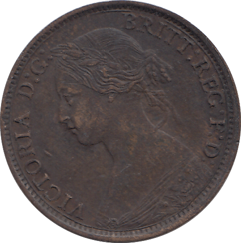1864 FARTHING ( AUNC ) - FARTHING - Cambridgeshire Coins